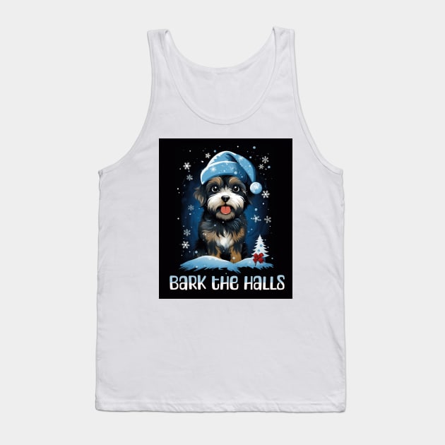 Bark The Halls Tank Top by MZeeDesigns